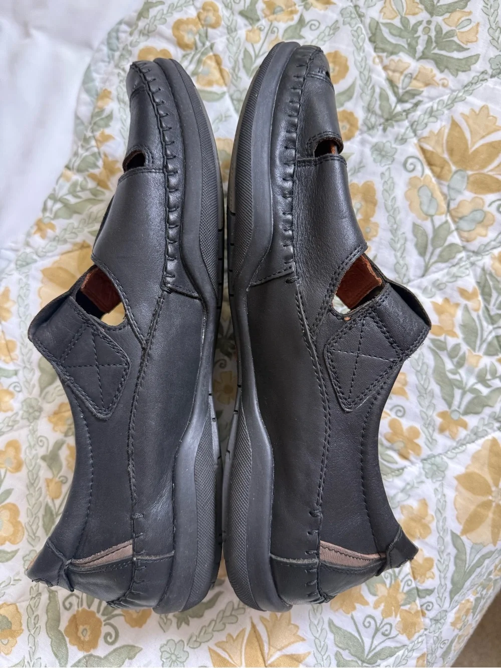Pikolinos Tarifa Sandal Black‎ Leather Dad Casual Outdoor size 44 10 10.5